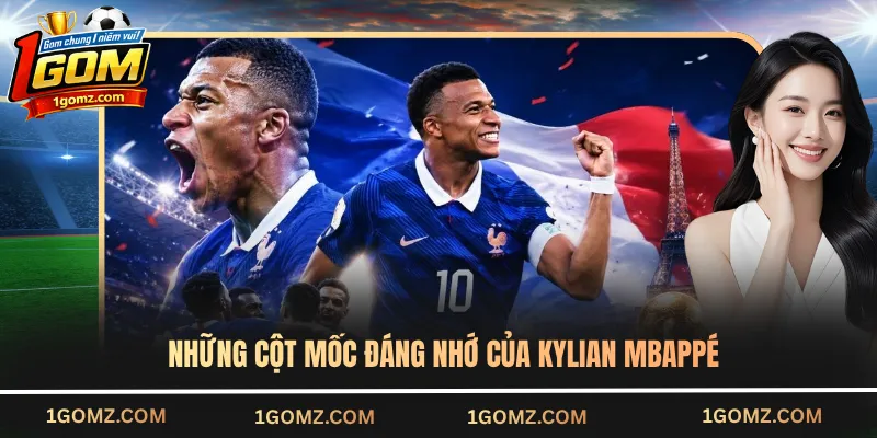 Những cột mốc đáng nhớ của Kylian Mbappé